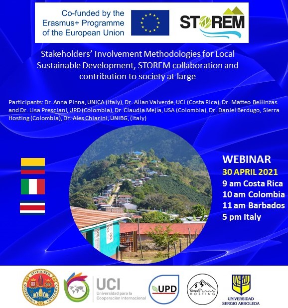 Webinar 30 abril 2021 Webinar #2: Sustainable Tourism Planning in Sierra Nevada de Santa Marta
